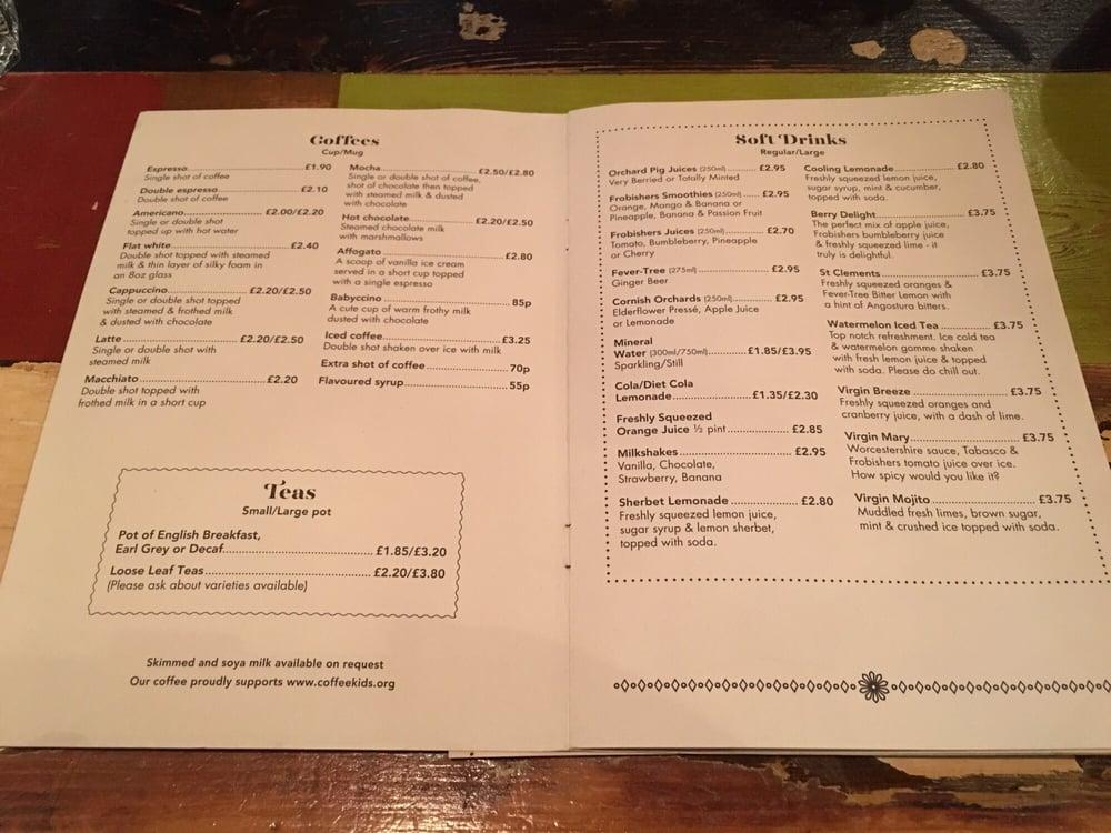 Menu at Cosy Club, Birmingham, 33 Hill