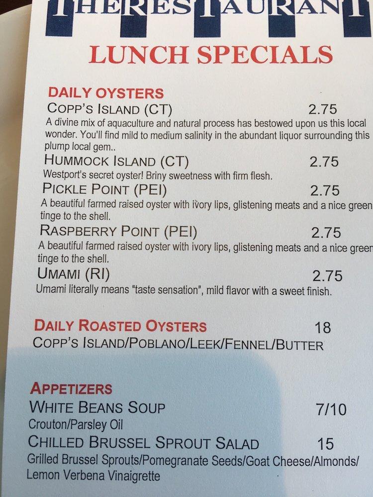 Menu at Rowayton Seafood Restaurant and Market, Norwalk
