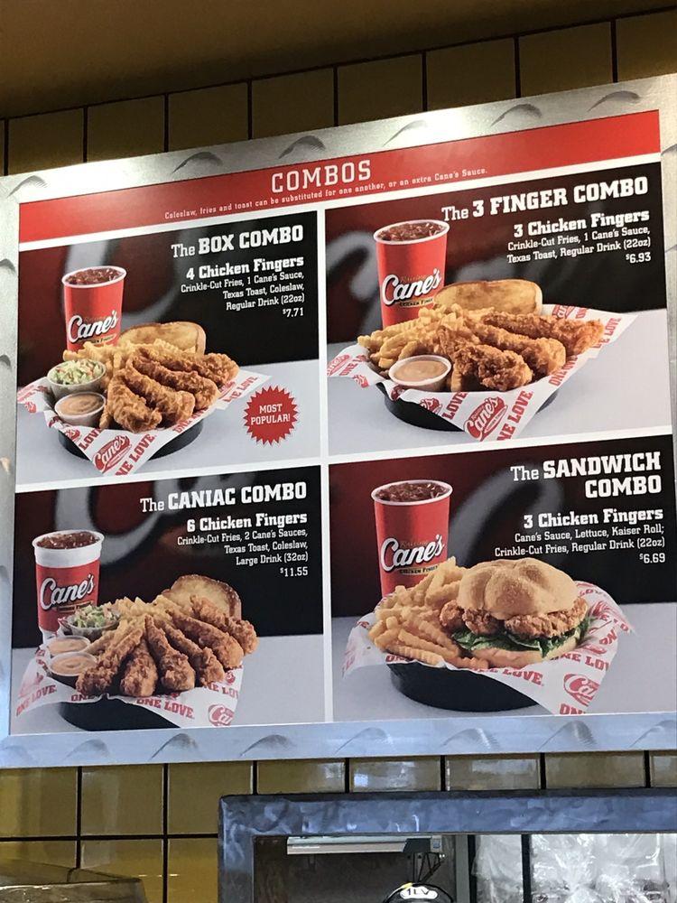 Menu at Raising Cane's Chicken Fingers fast food, Addison