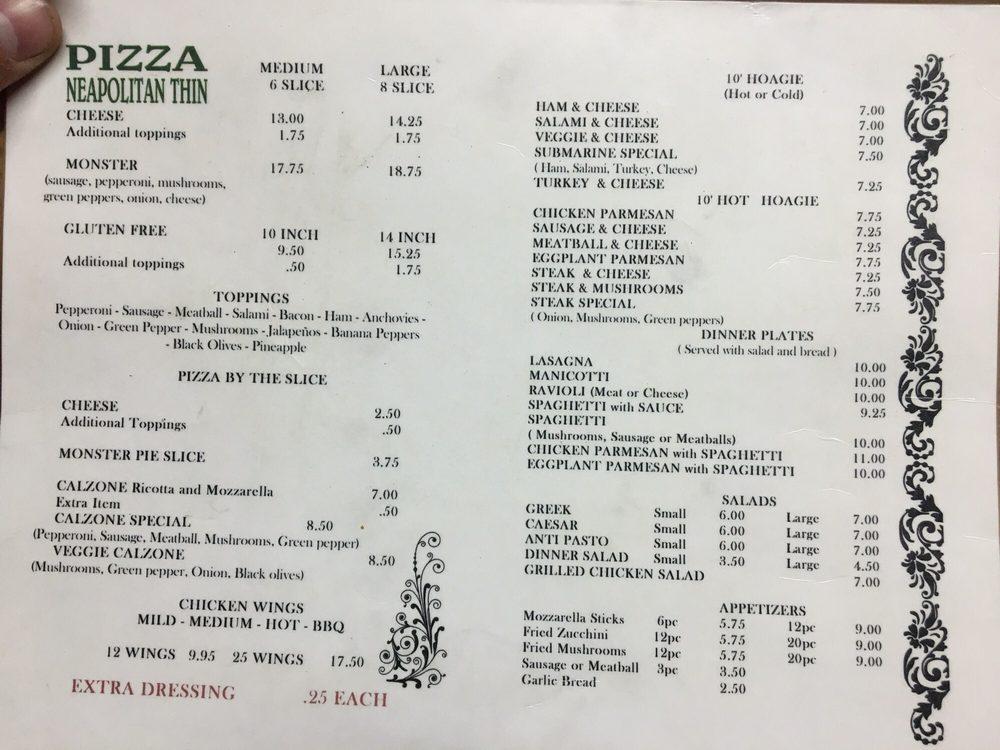 Menu at Aroma Pizza pizzeria, Chino Valley, 854 AZ89
