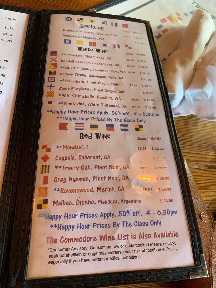 Menu at Boat House Bar & Grill, Key West, 220 Margaret Street