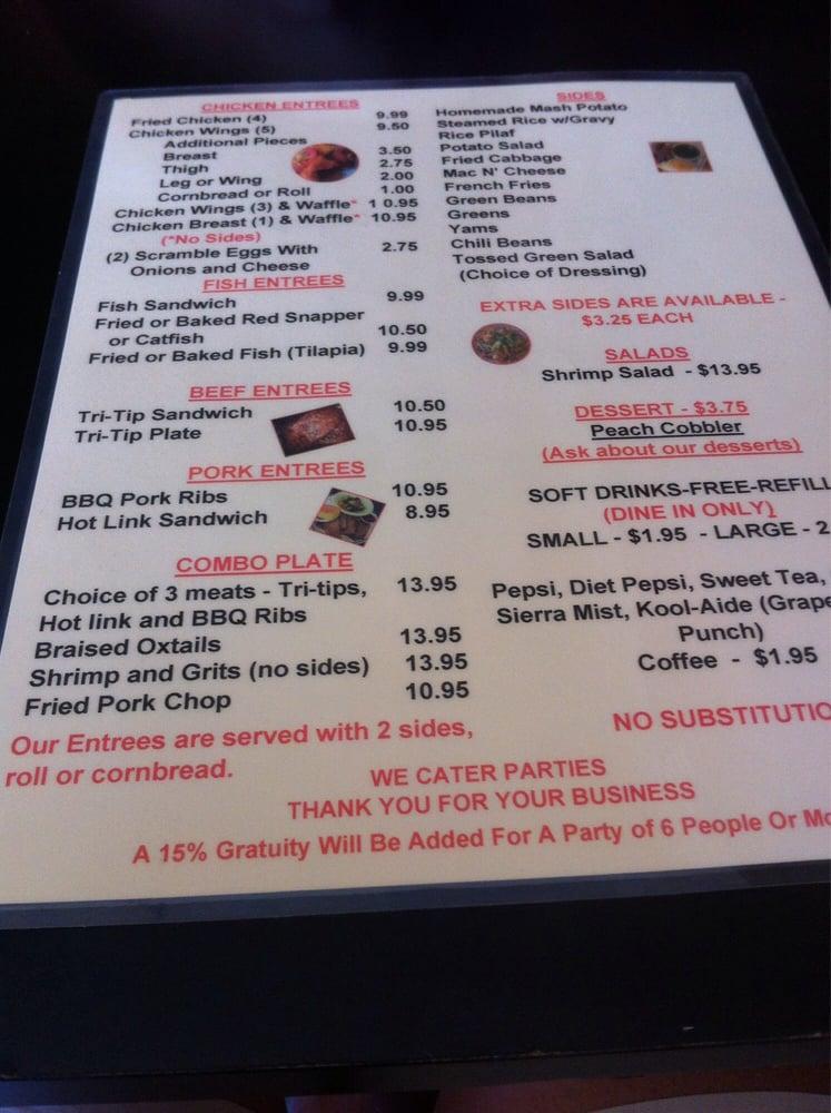 Menu At Chef Pauls Cafe Fresno 