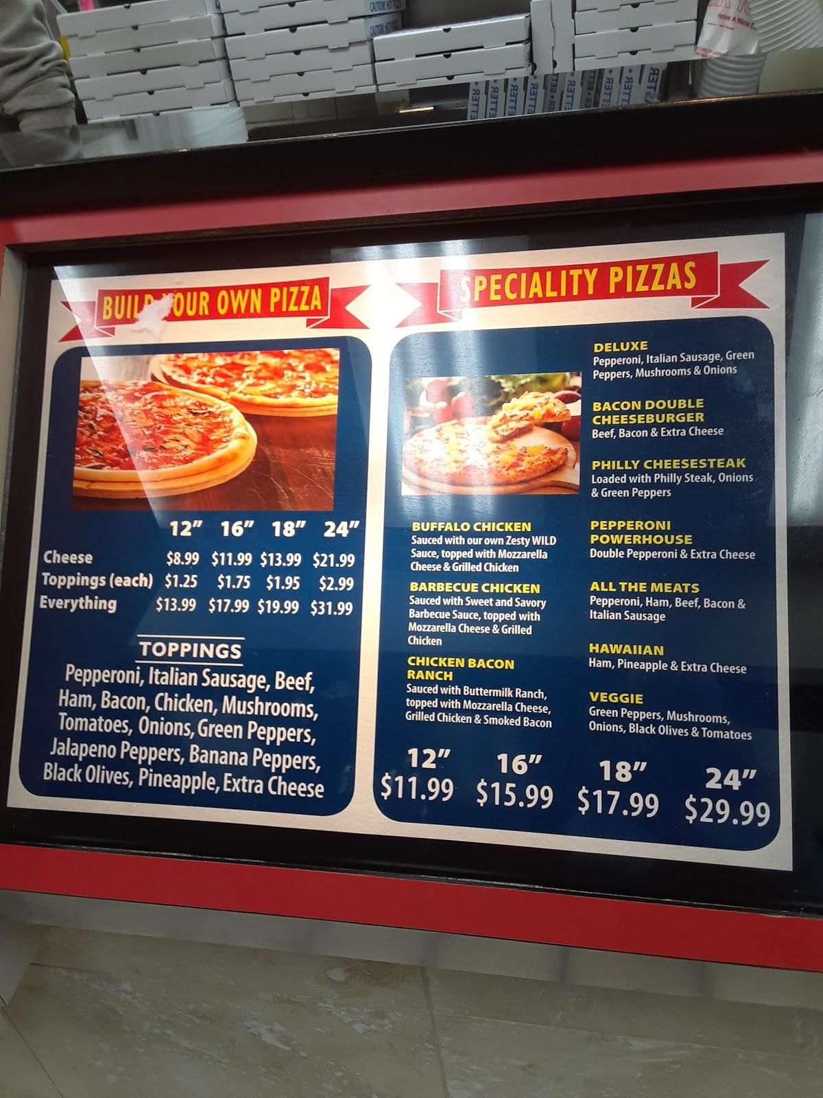 Menu at Five Star Pizza pizzeria, Port Orange