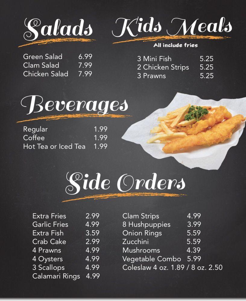 Menu at London's Best Fish & Chips restaurant, Grass Valley