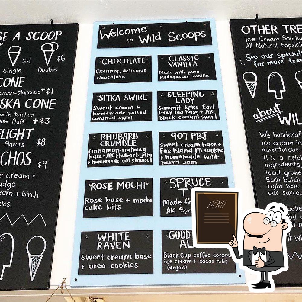 Restaurante Wild Scoops, Anchorage, 429 E St Carta del restaurante y opiniones