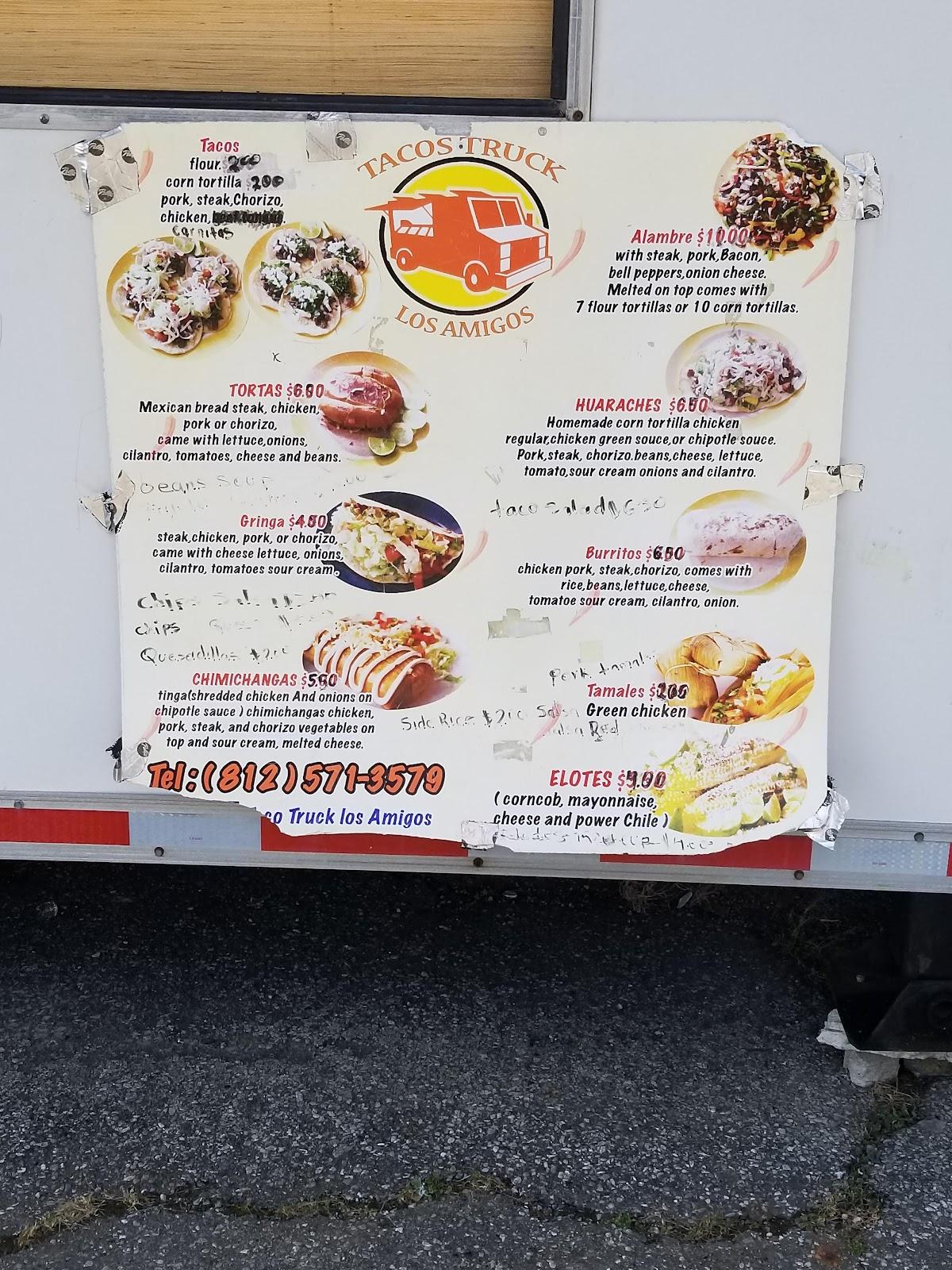 Menu at Taco Truck los amigos restaurant, Madison