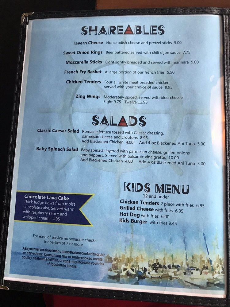 Menu at Bar Harbor, Harbor Springs