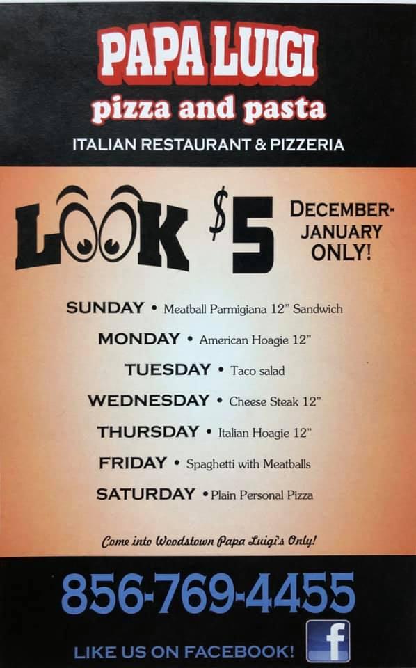 Order Papa Luigi's Menu Delivery【Menu & Prices】, Woodstown