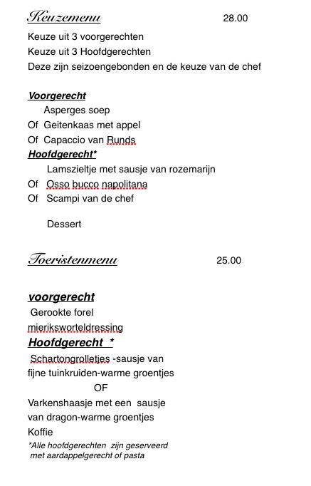 Menu At De Paardentrap, Diest, Kaai 5