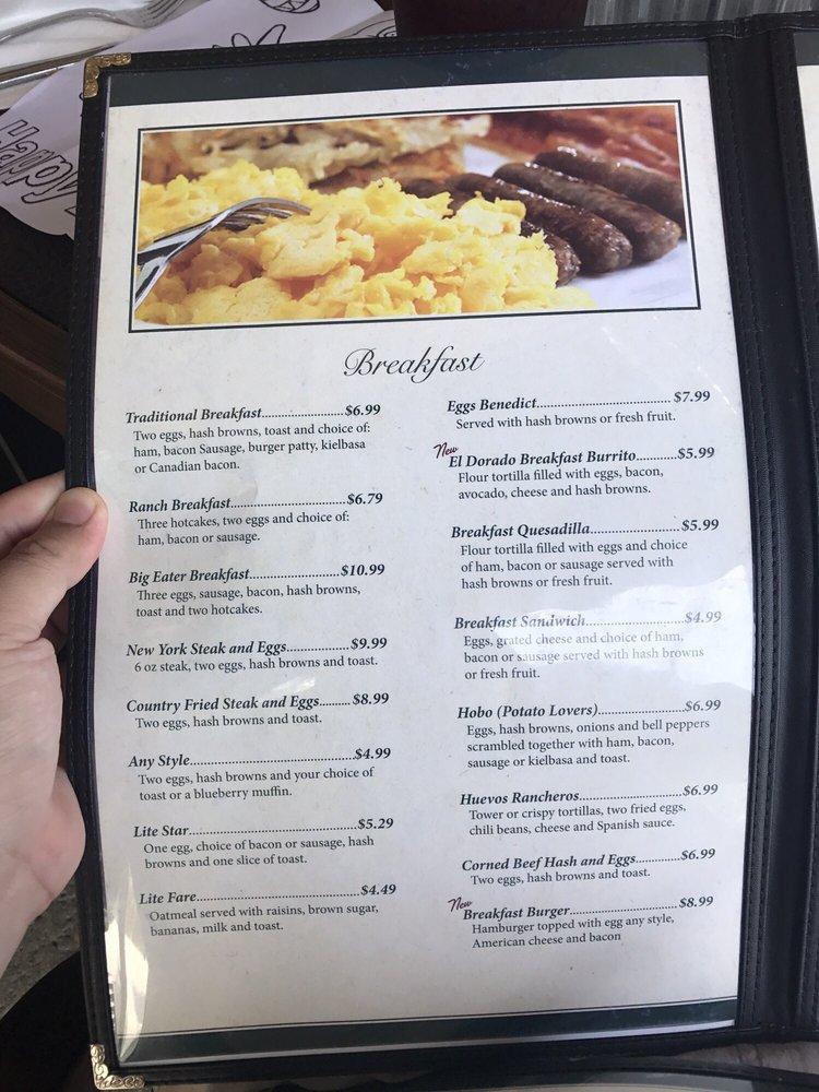 Menu at El Dorado Golf Course Restaurant, Long Beach