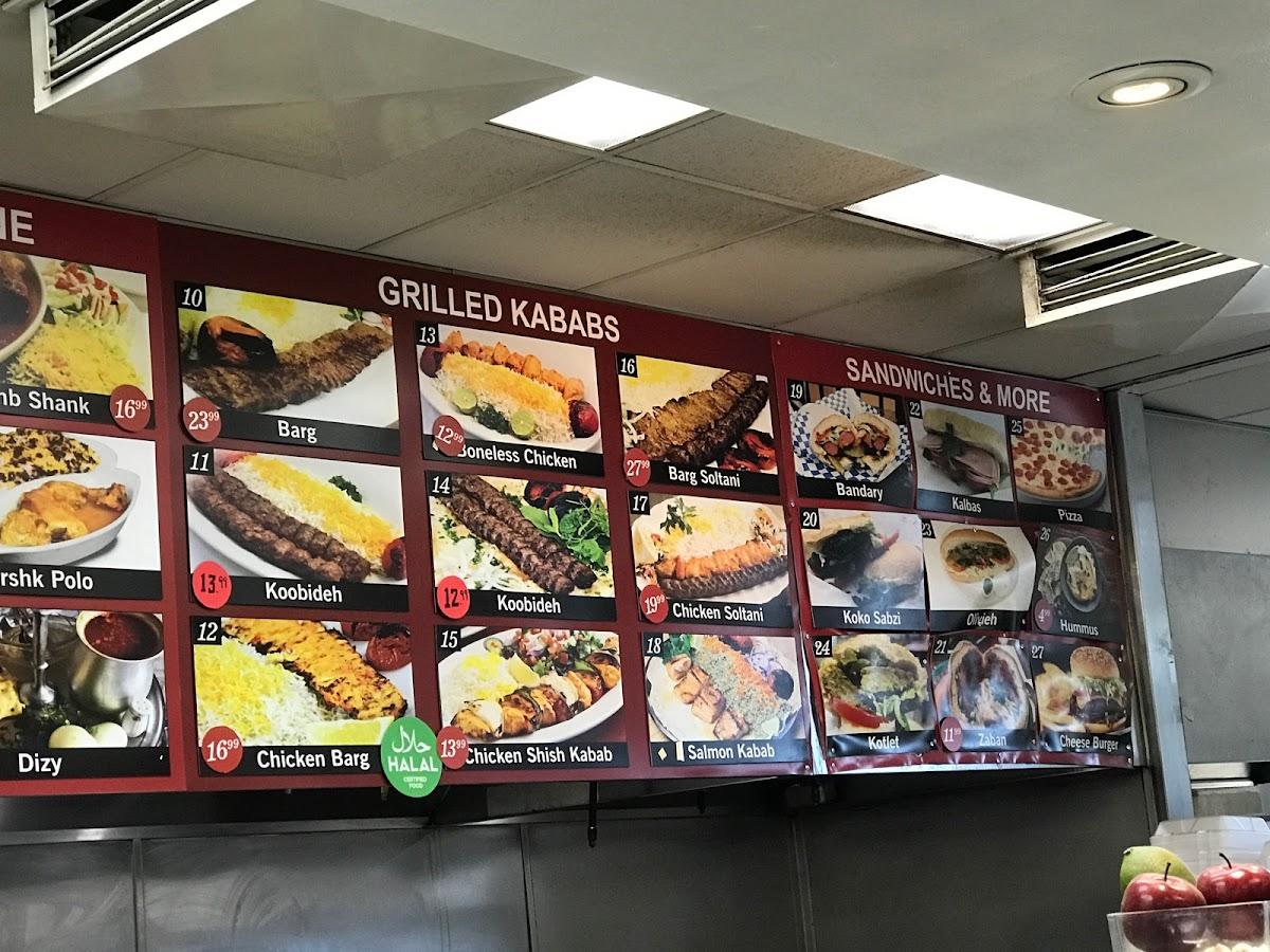 Menu at Saffron Food Mart restaurant, Torrance