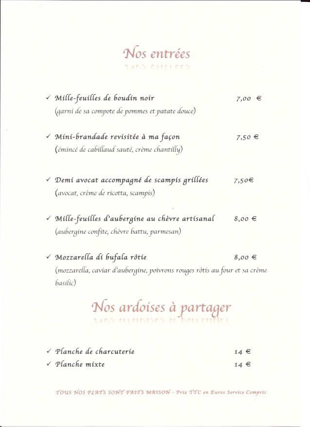 Menu at Le Château des Vignerons restaurant, Vincennes, 17 Rue des ...