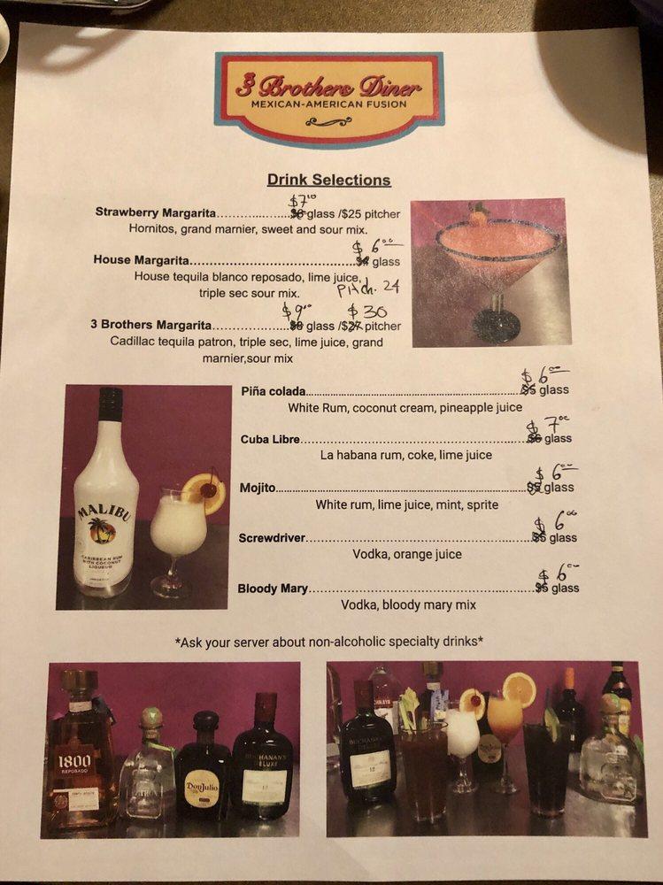Menu at 3 Brothers Diner restaurant, Grove City