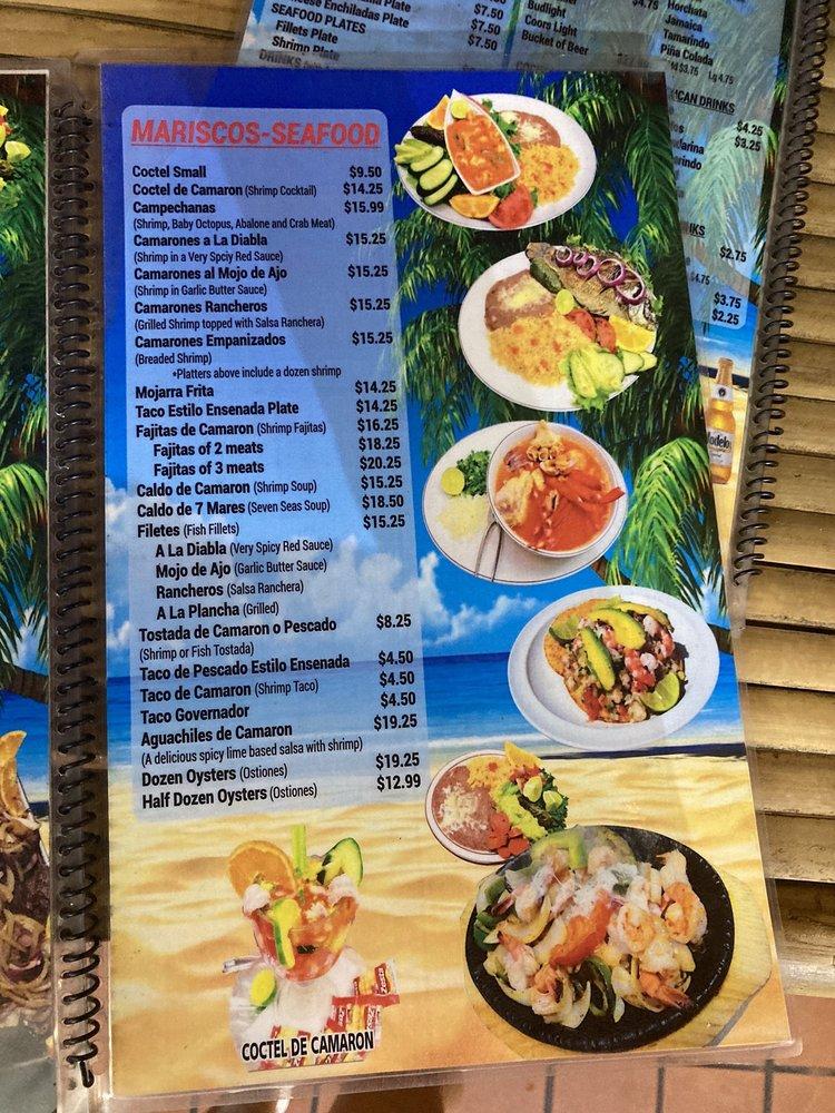 Menu at La Parrilla Guacamole Grill restaurant, Stanton