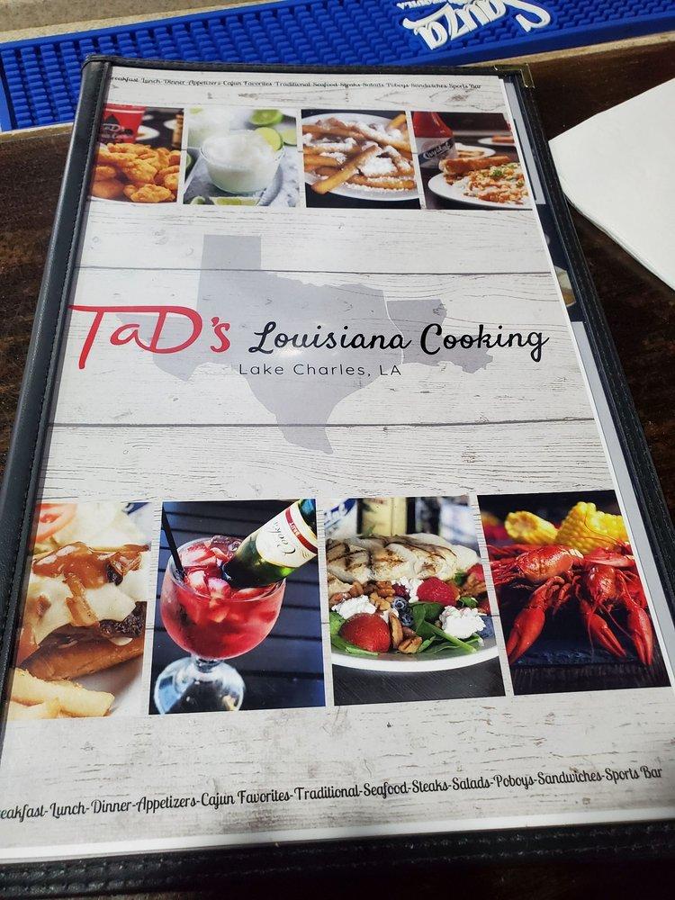 Menu at TaD's Louisiana Cooking Lake Charles restaurant, Lake Charles
