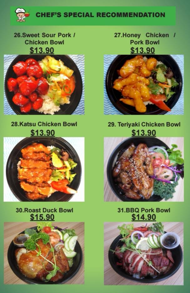 Menu at Mandurah Noodle House restaurant, Mandurah
