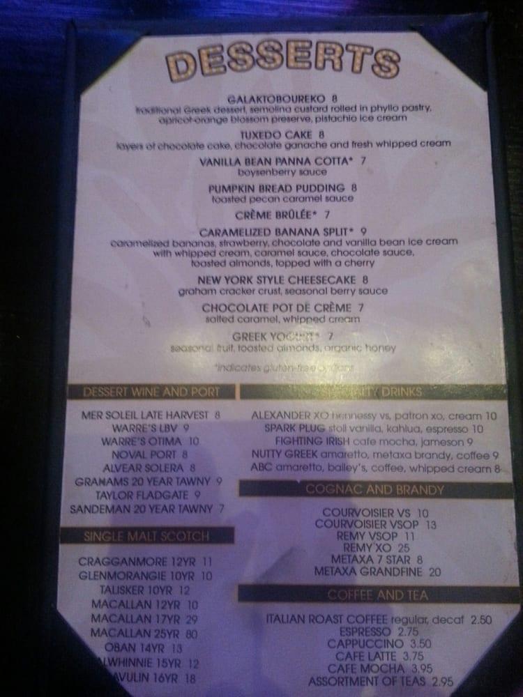 Menu at Jack's Restaurant & Bar, Pleasant Hill