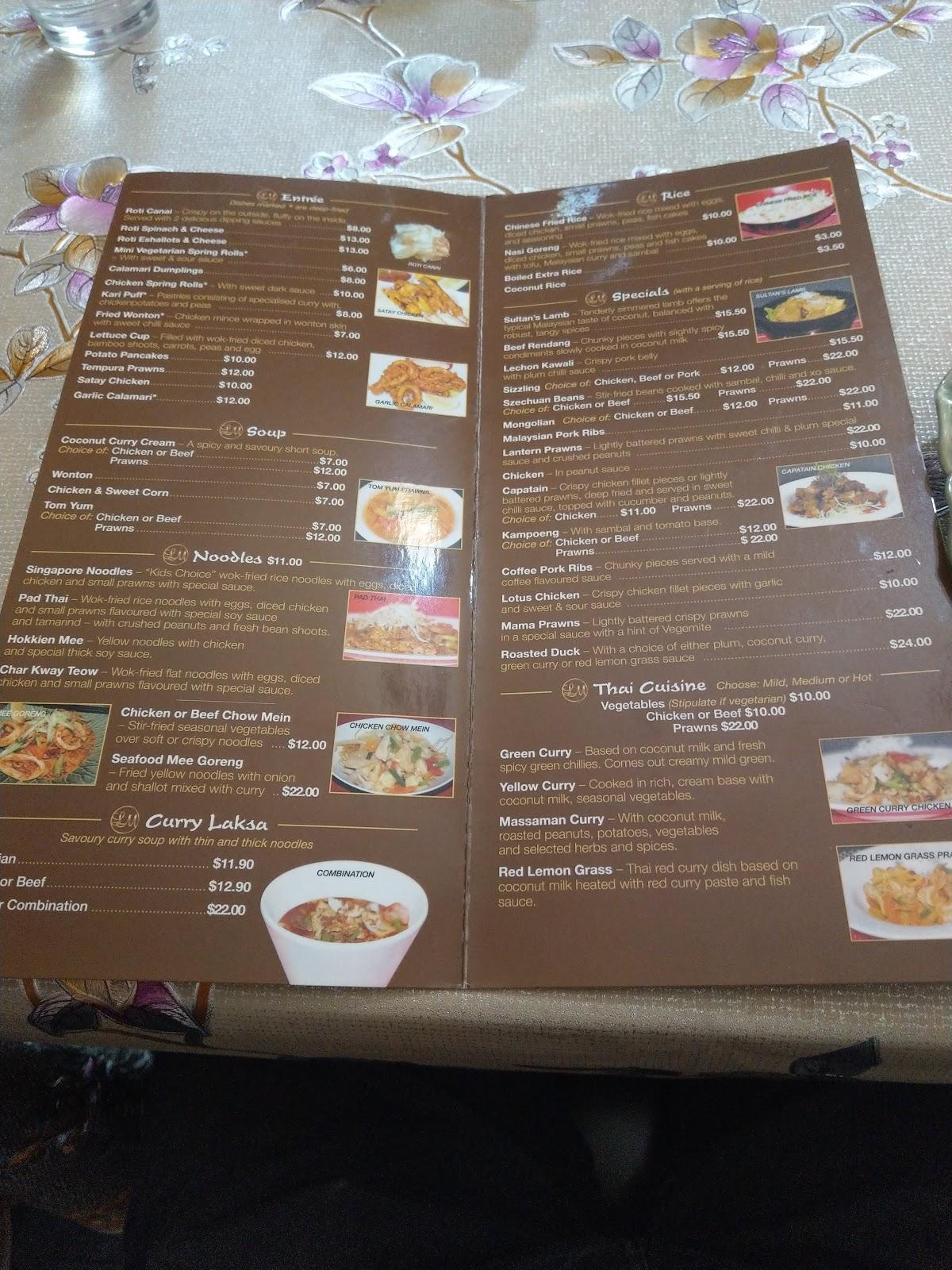 Menu At Malaya Restaurant Tweed Heads 32 Bay St   R6bb Malaya Restaurant Menu 2022 10 