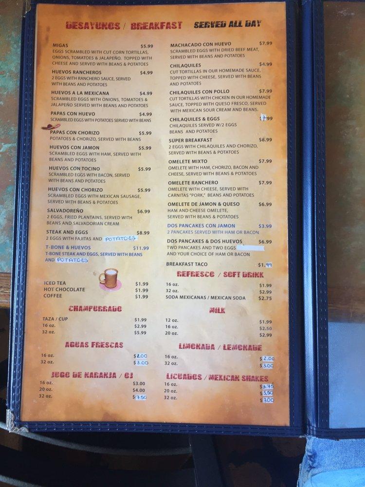 Menu at Taqueria Tepatitlan 9 restaurant, Houston, Kempwood Dr