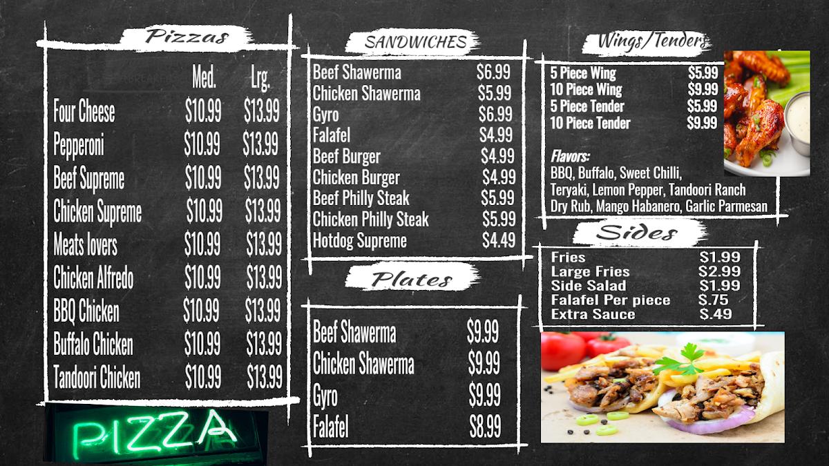 Carta de Royal Zabhia Halal Meats & Bakery, Plano