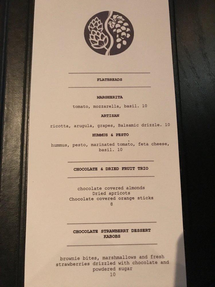 Menu at Beyond The Wine pub & bar, Fresno