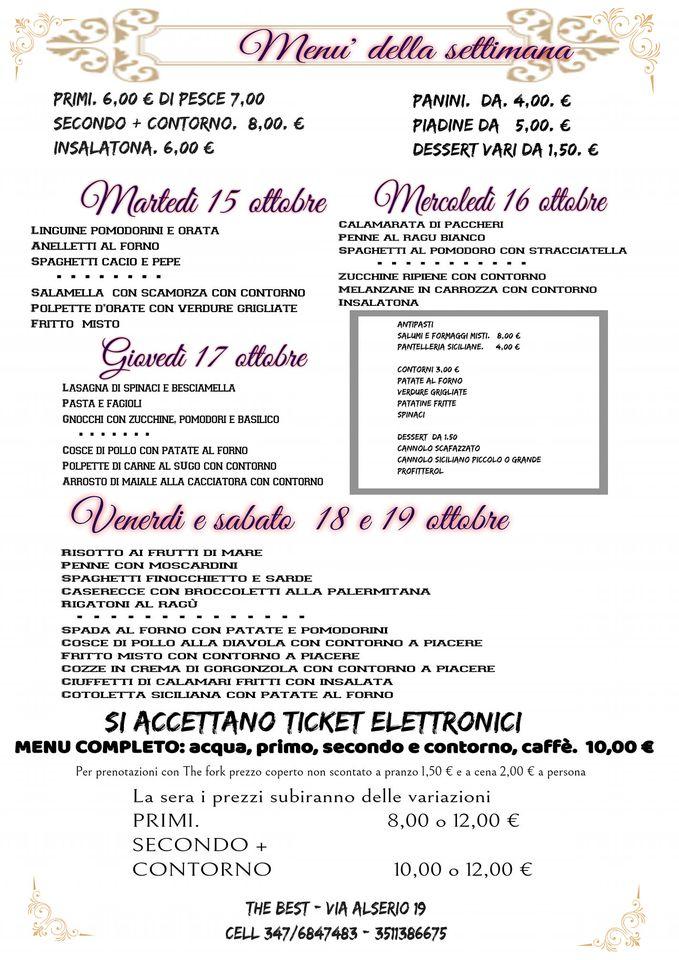 Menu di The Best Bistrot & Karaoke 