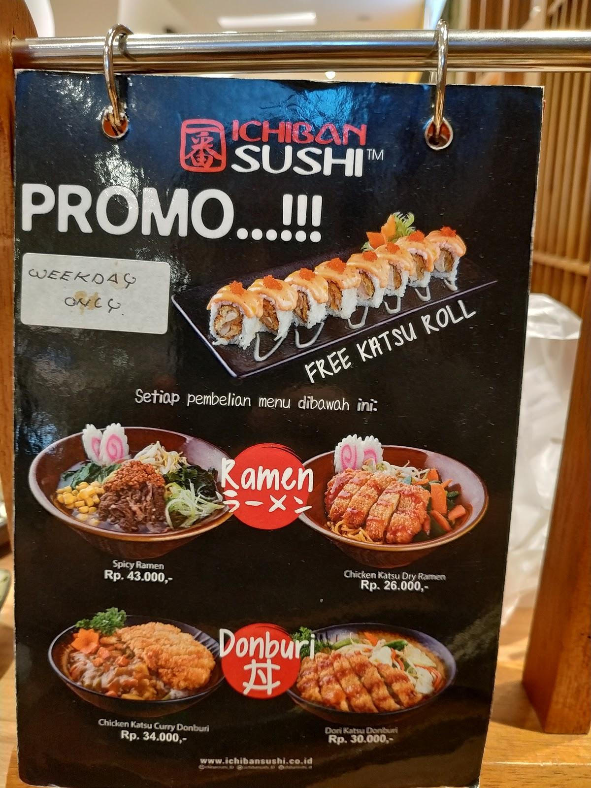 Carta Del Restaurante Ichiban Sushi Transmart Tegal Tegal