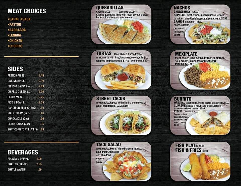 Menu at Sneaky Sancho Wings and Tacos restaurant, Hoschton