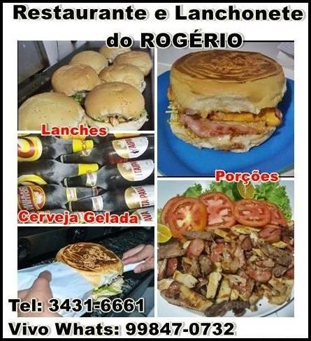 Restaurante & Lanchonete Do Rogério cardápio