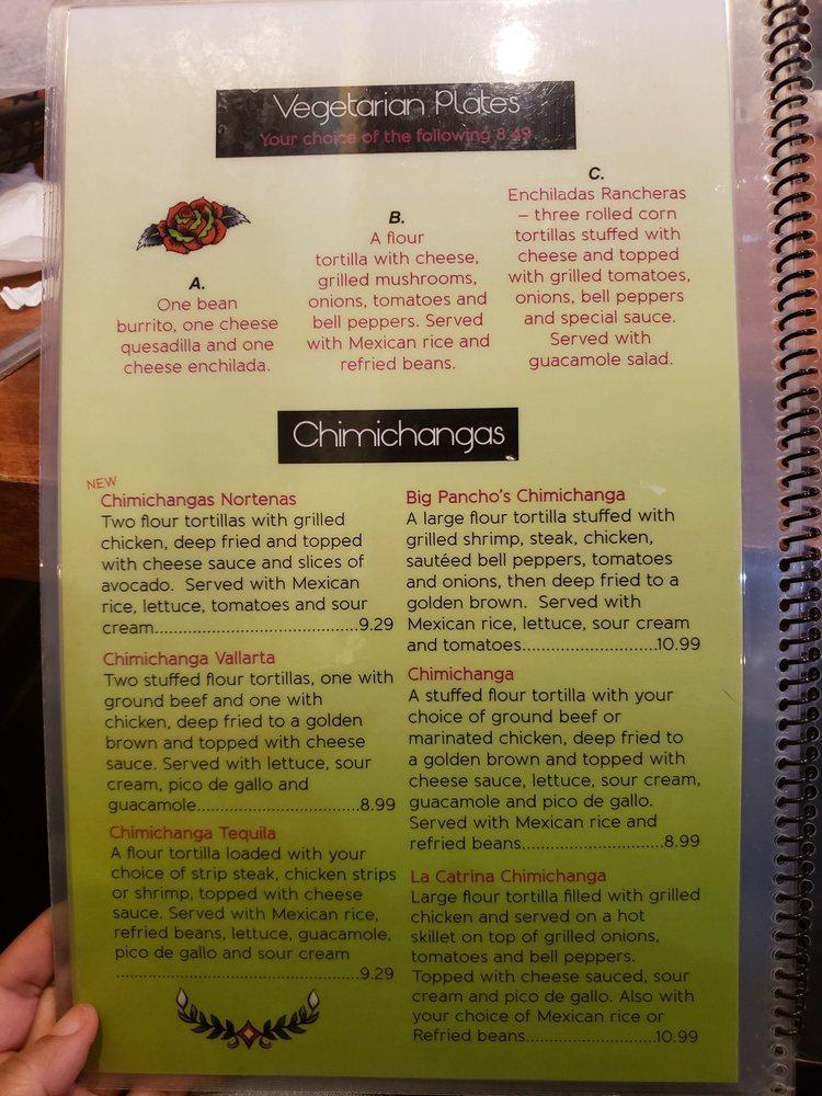 Carta del pub y bar Taco Tequila's, Terre Haute