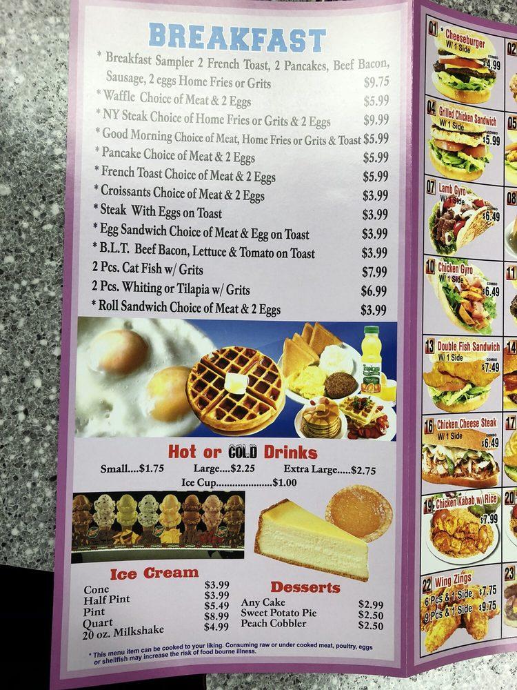 Menu at 5 Brothers Fried Chicken & Waffles restaurant, Patchogue