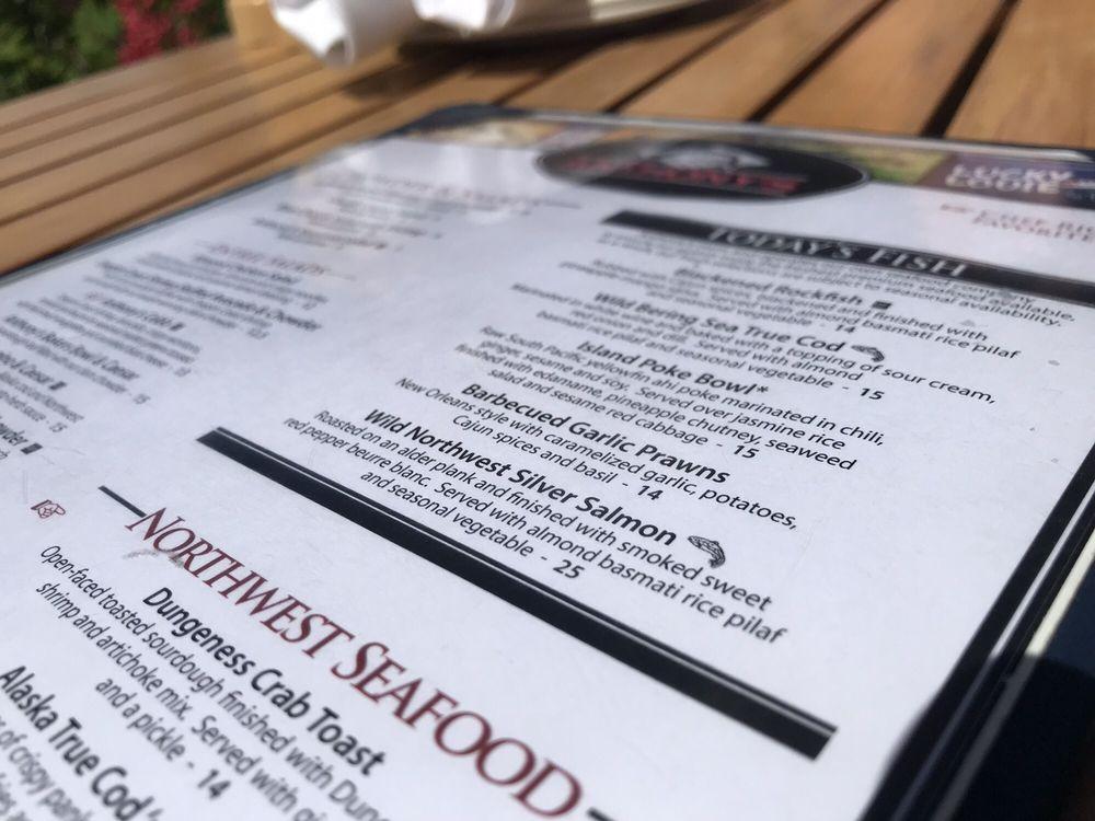 Menu at Anthony's at Coeur d'Alene restaurant, Coeur d'Alene