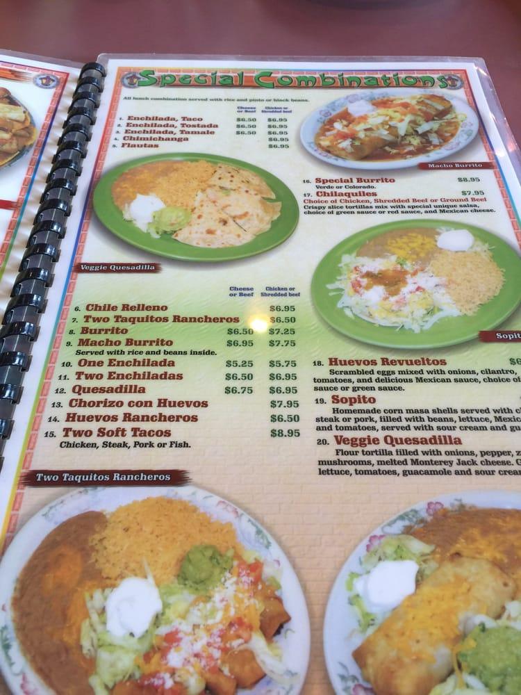 Menu at La Hacienda Real restaurant, Salem, Commercial St SE