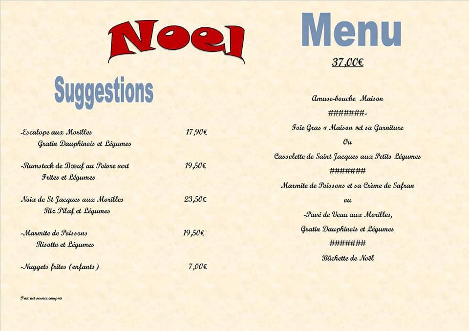 Menu at La Sarre Dîne restaurant, Sarreguemines