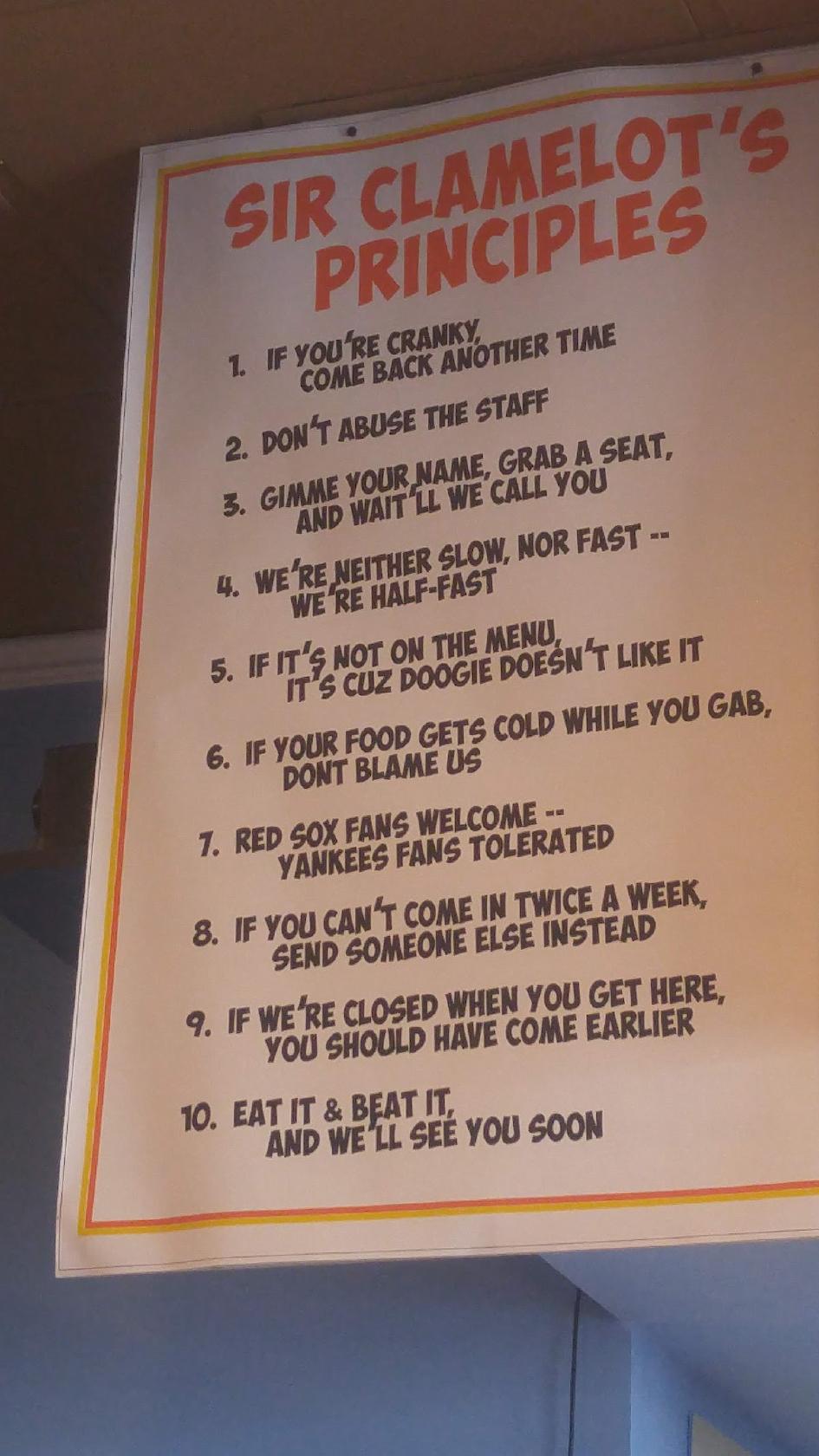 Menu at The Crazy ClamDigger Waterbury LLC restaurant, Waterbury, 835