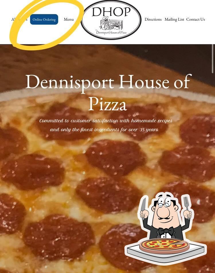dennisport house of pizza menu
