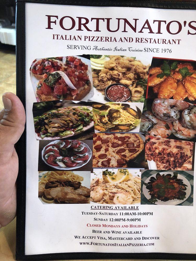 Menu at Fortunato's Italian Pizzeria, Seminole
