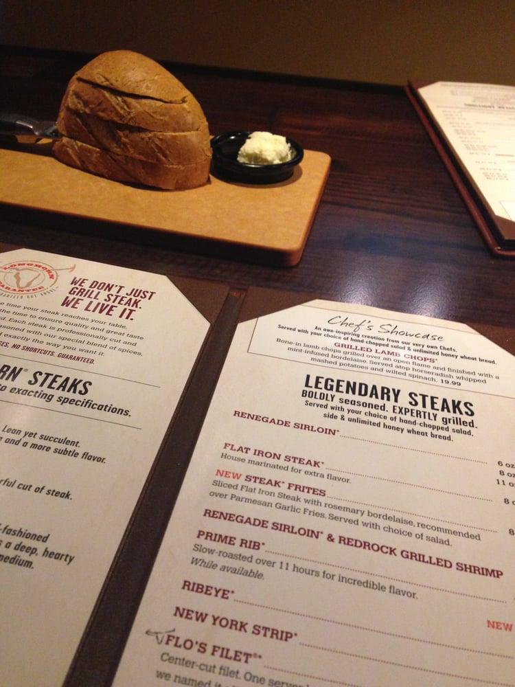 Menu at LongHorn Steakhouse, Fort Collins