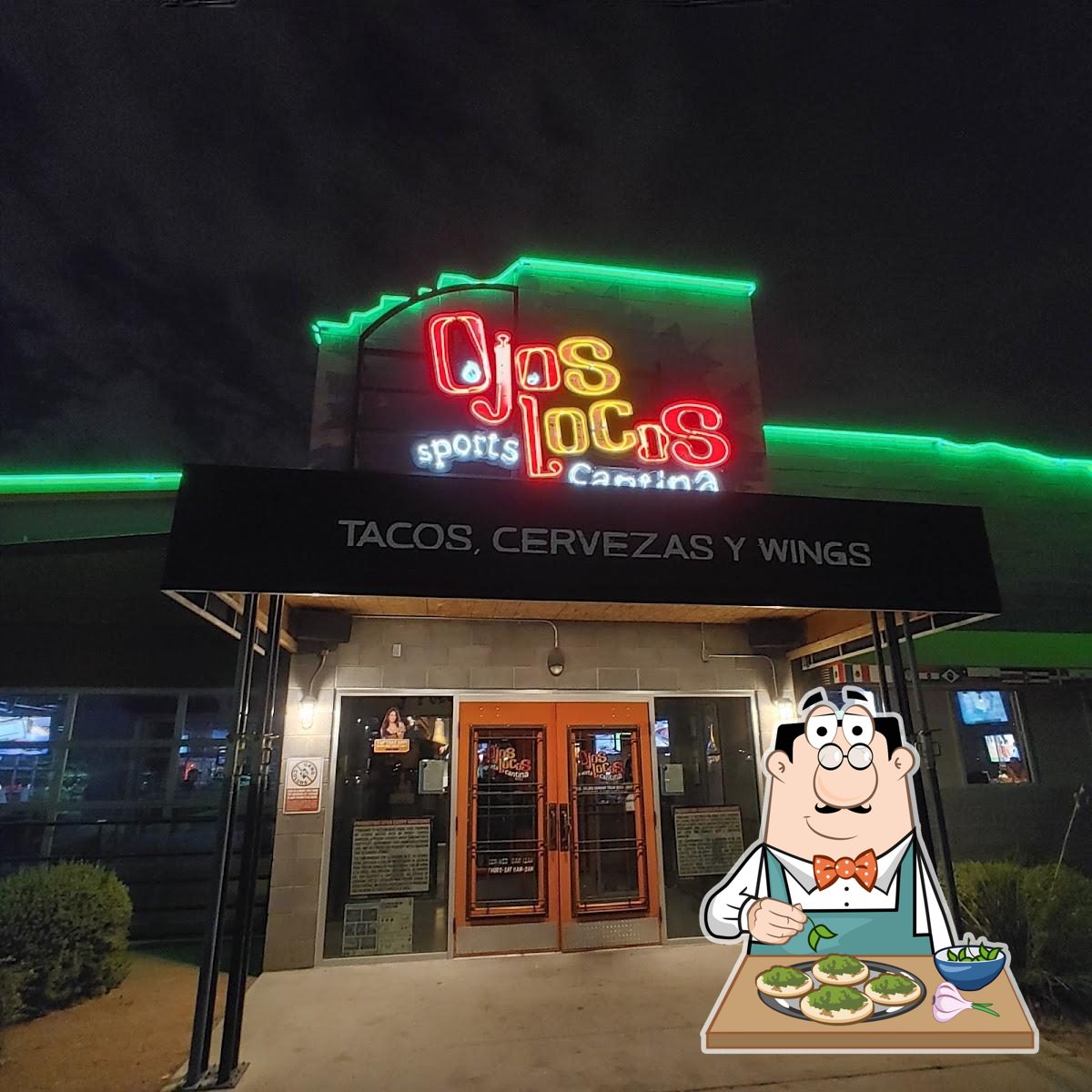 Паб и бар Ojos Locos Sports Cantina - El Paso, Эль-Пасо, Airway Blvd - Меню  и отзывы о ресторане