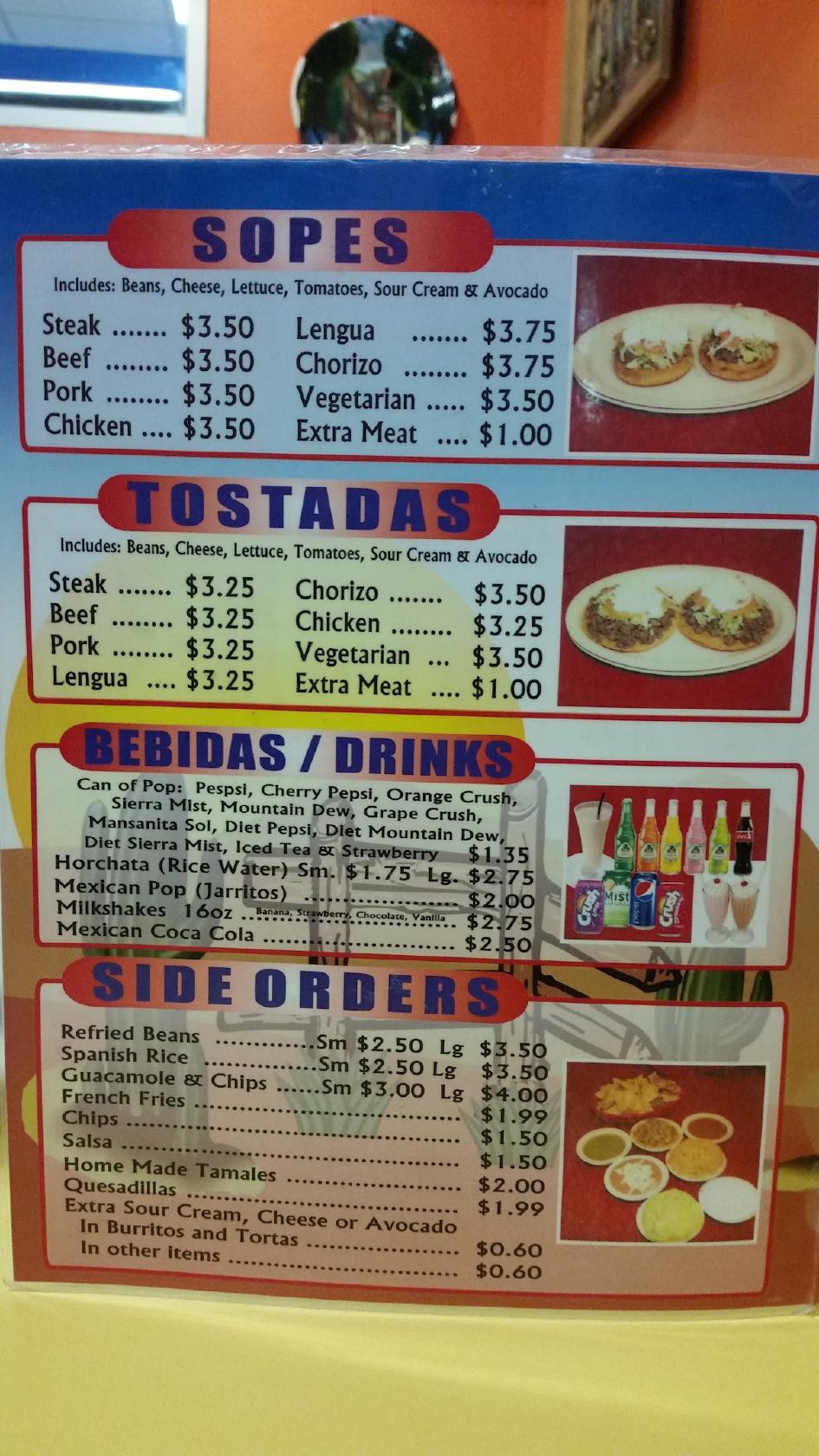 Menu At El Gallo Restaurant, Chicago, W 111th St