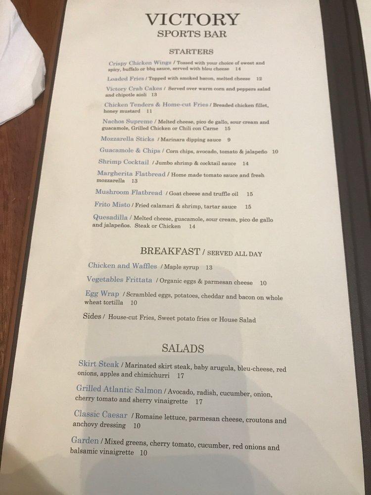 Menu at FanDuel Sports Bar, East Rutherford