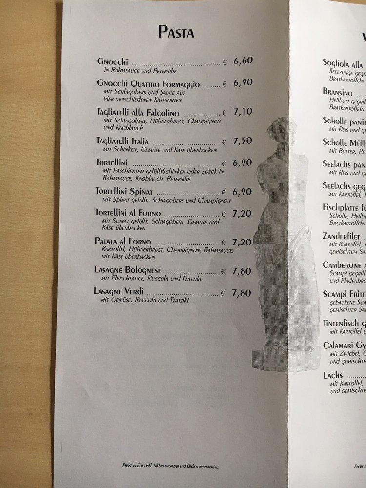 Speisekarte von Pizzeria Al Pacino (Cafe-Restaurant), Altlengbach