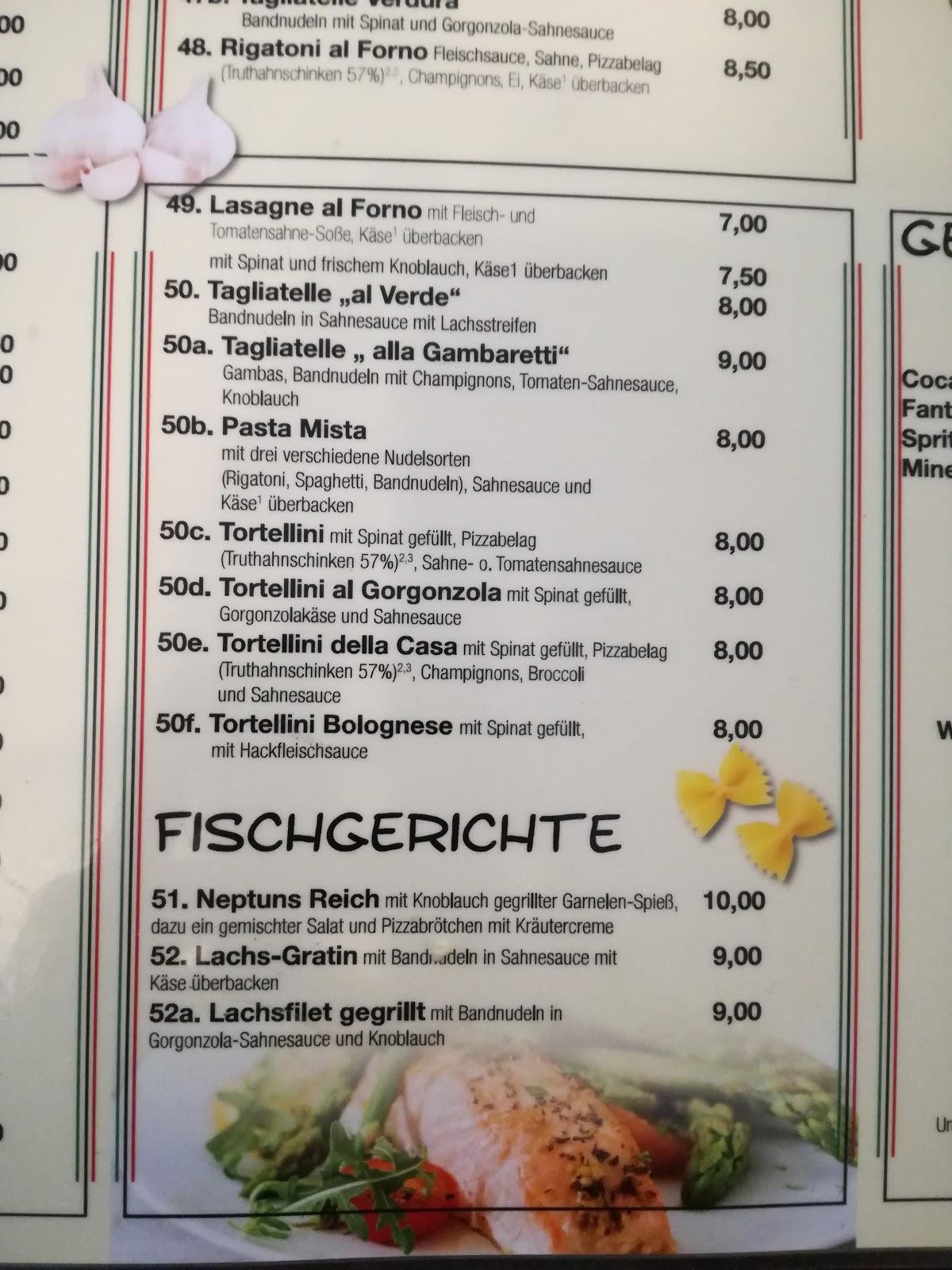 Speisekarte Von PIZZA TAXI Lieferdienst