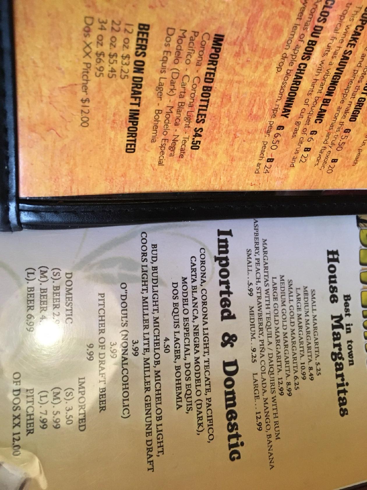 Menu at El Loro Mexican Restaurant, Burnsville, Horizon Dr