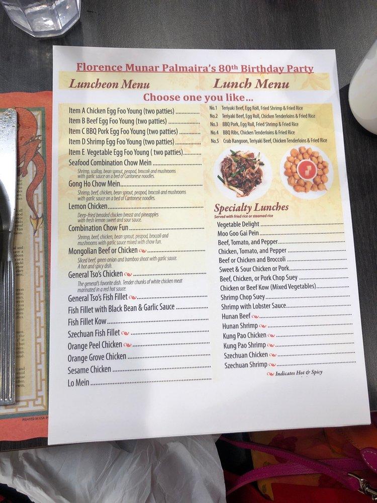 Menu at Gong Ho Restaurant, Downers Grove