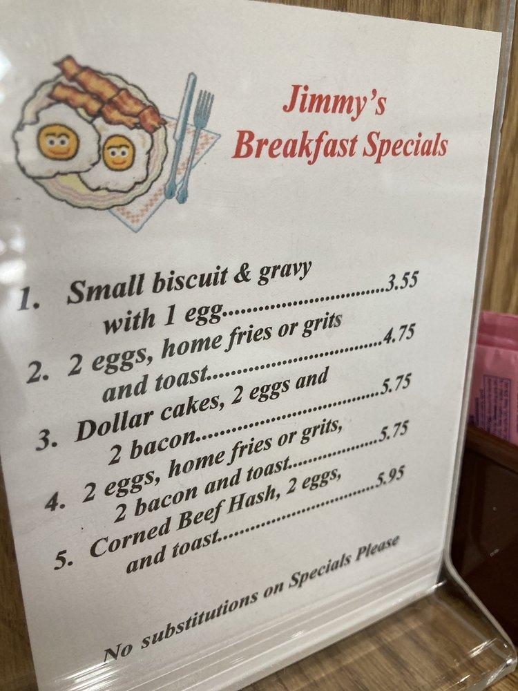 Menu at Jimmy's Boulevard Restaurant, New Port Richey