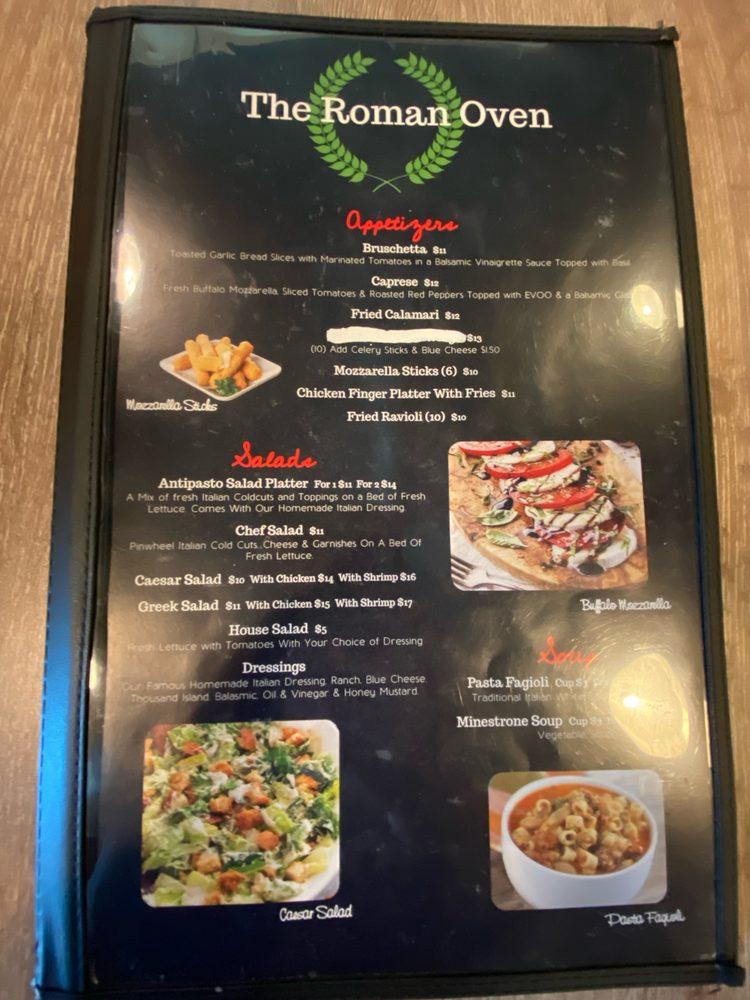 menu-at-the-roman-oven-pizzeria-braselton