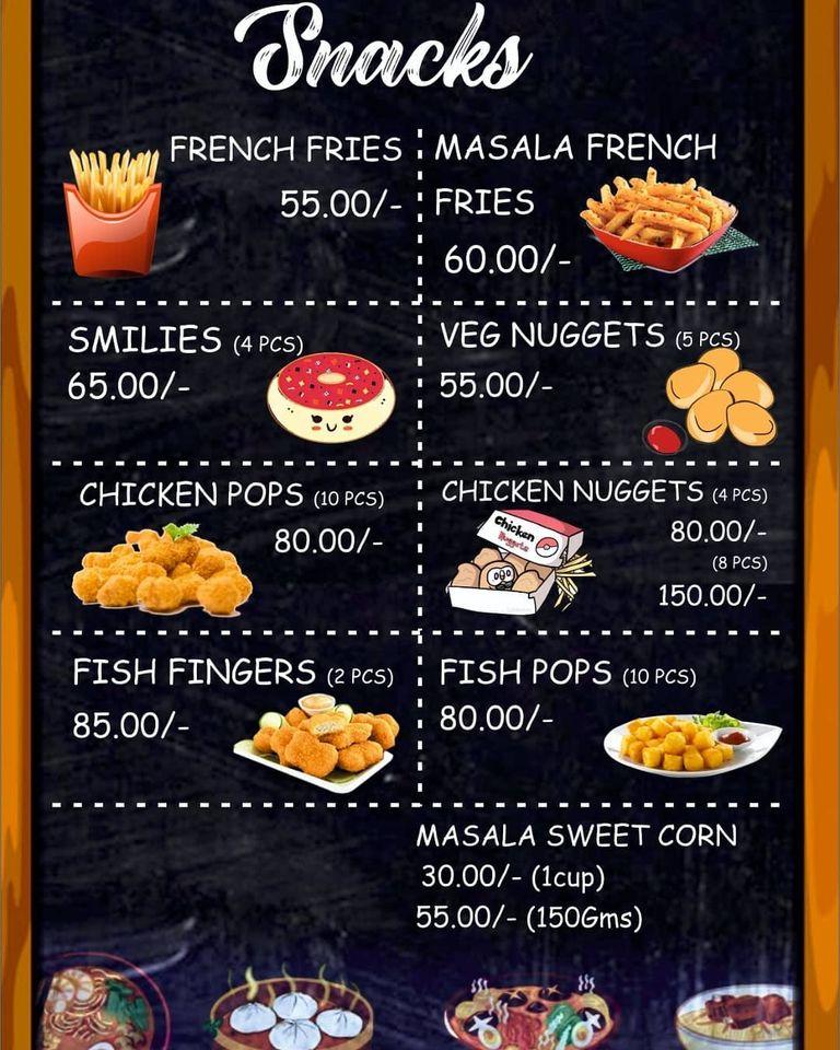 Momos Junction menu