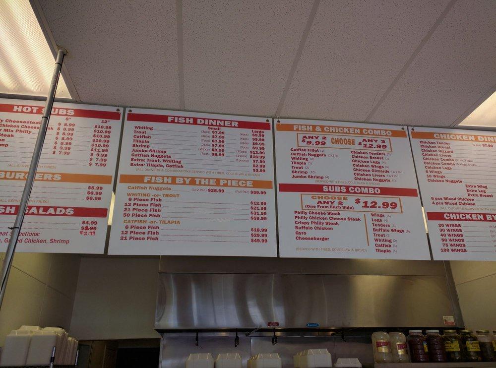 Menu at Momo's Fish And Chicken Subs steakhouse, Milford Mill