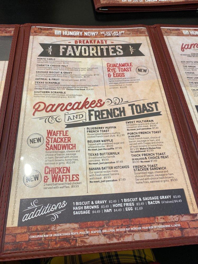 Menu at The Porch Arlington fast food, Arlington